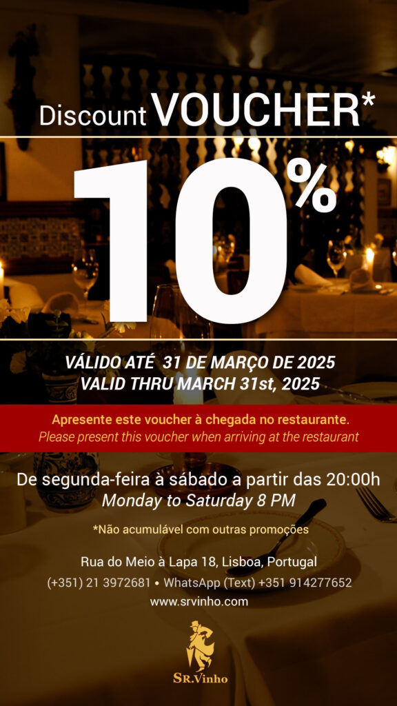 Voucher 10% Desconto - válido até 31 de Março de 2025